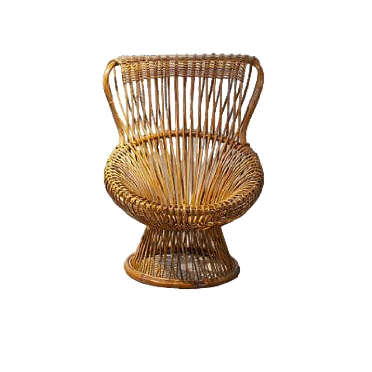 Margherita armchair in cane by Franco Albini, 1960s 7