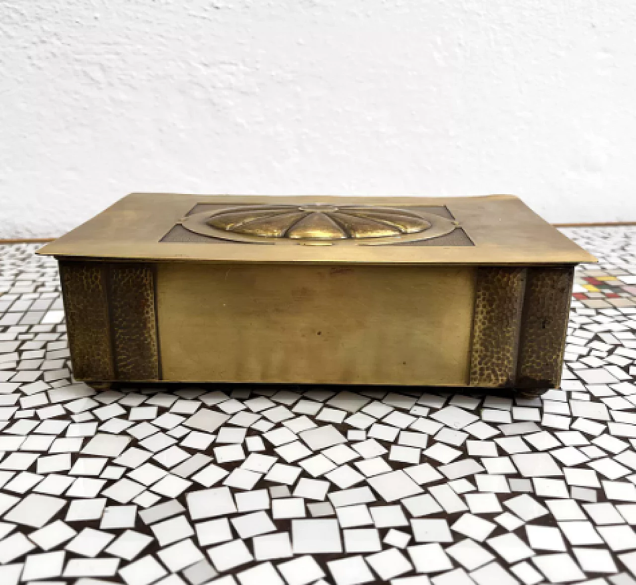 Art Deco brass cigar box by WMF, 1920s 4