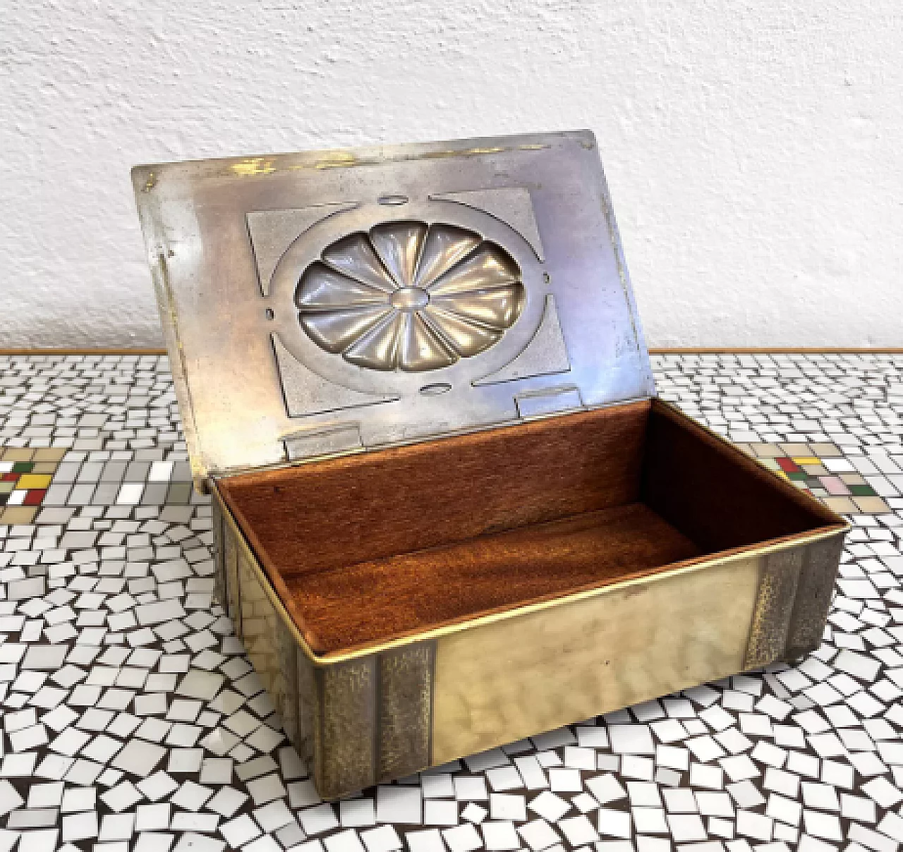 Art Deco brass cigar box by WMF, 1920s 5