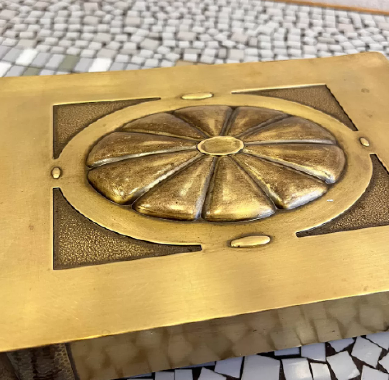 Art Deco brass cigar box by WMF, 1920s 8