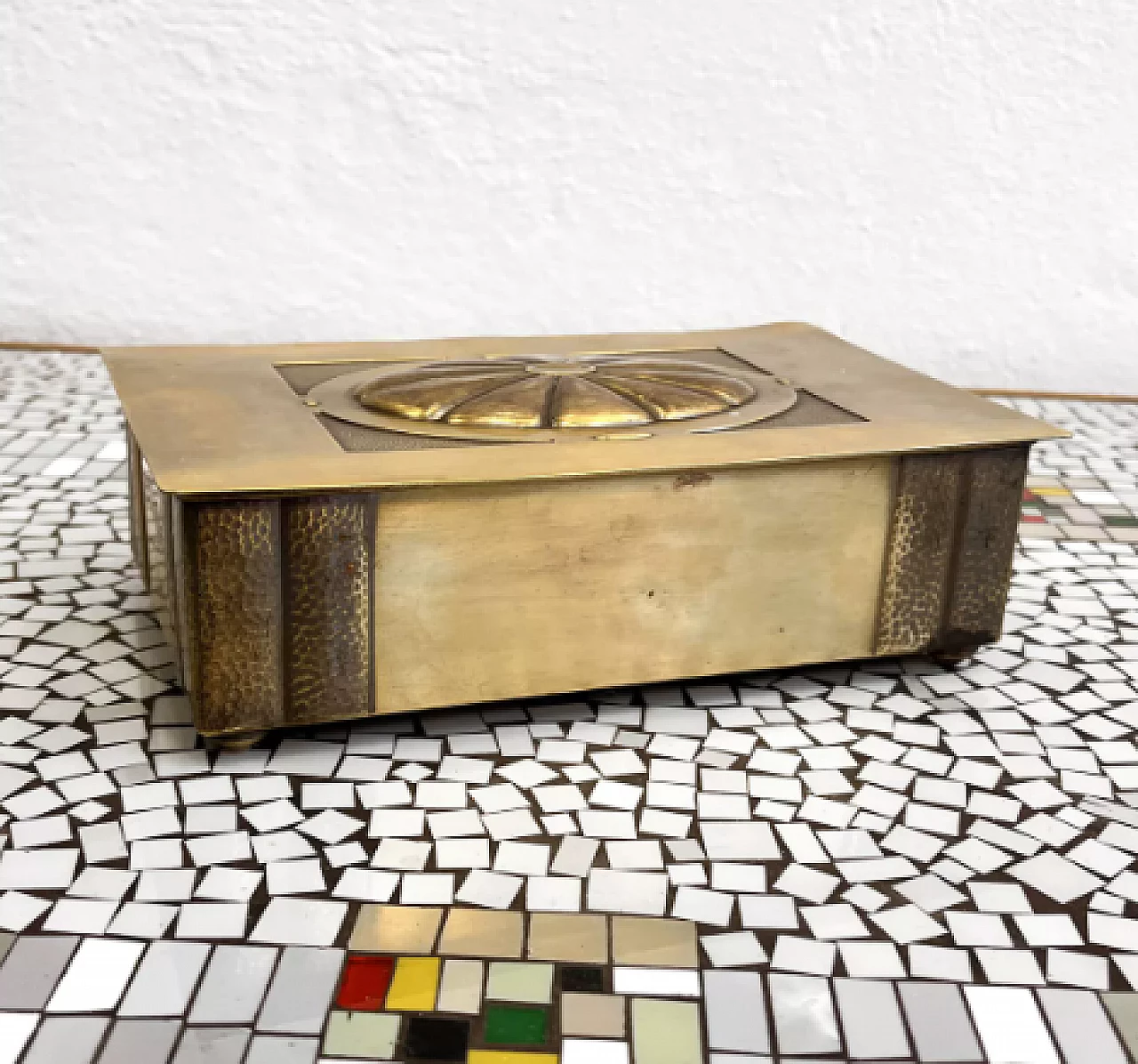 Art Deco brass cigar box by WMF, 1920s 9