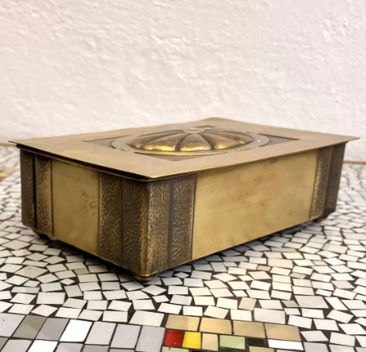 Art Deco brass cigar box by WMF, 1920s 11