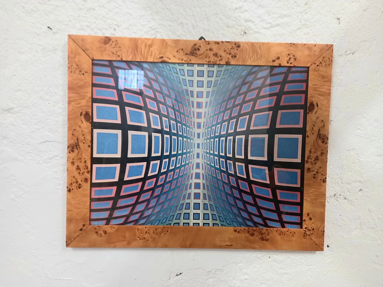 Homage to Victor Vasarely, kinetic print, 1970s 1