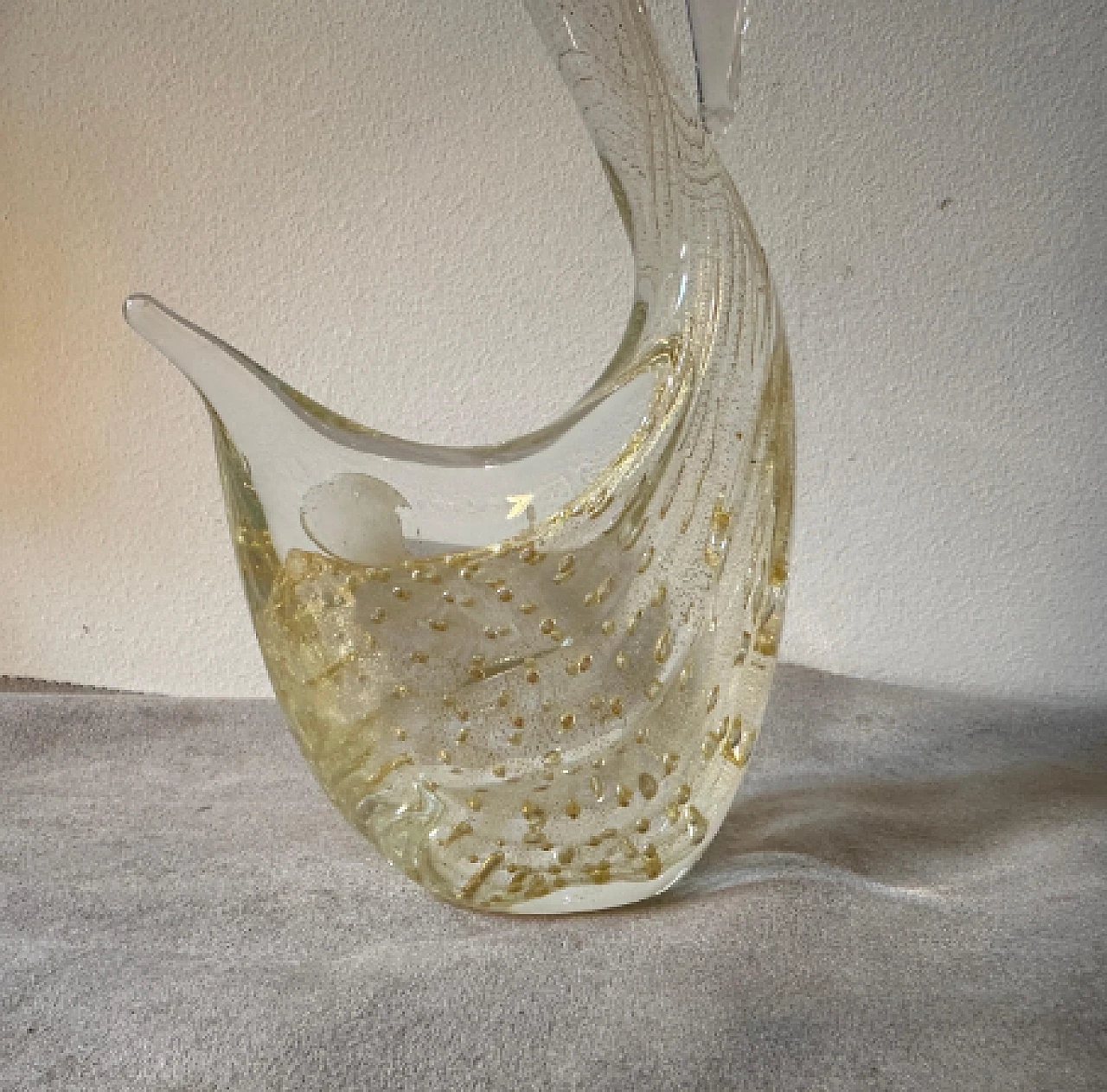 Pair of Murano glass swan sculptures, 1960s 3