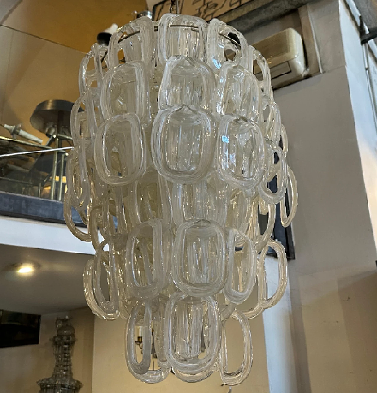 Giogali chandelier by Angelo Mangiarotti for Vistosi, 1970s 9