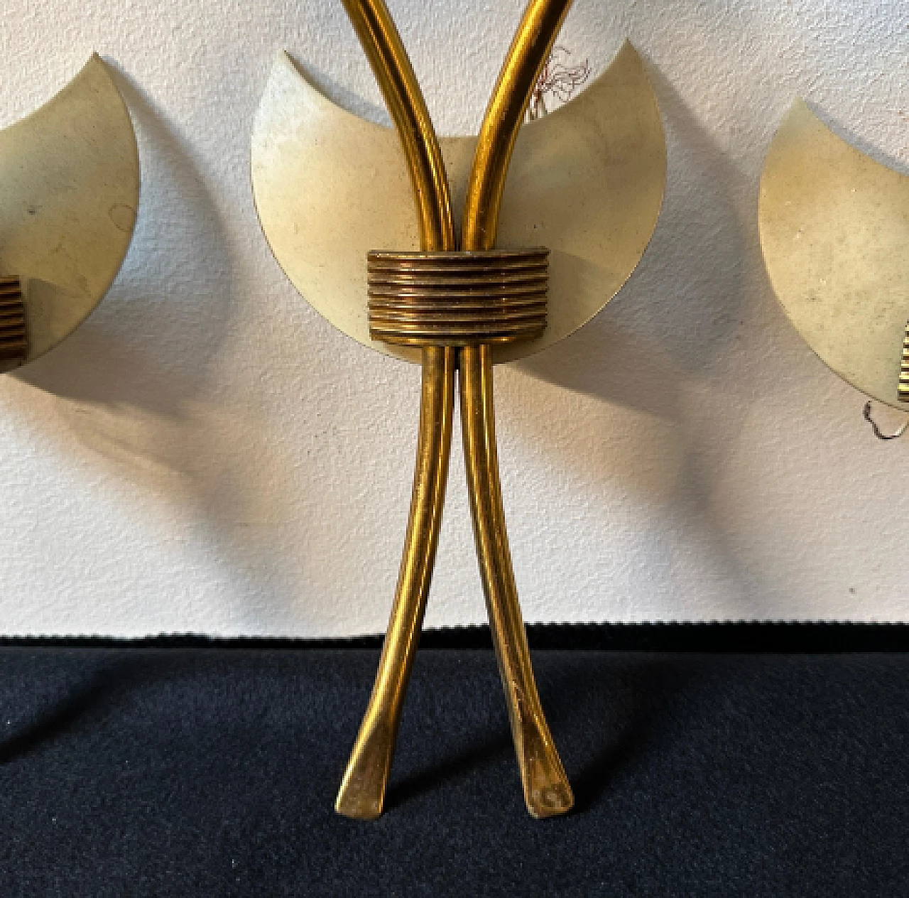 3 Wall lights attributed to Arredoluce, 1950s 3