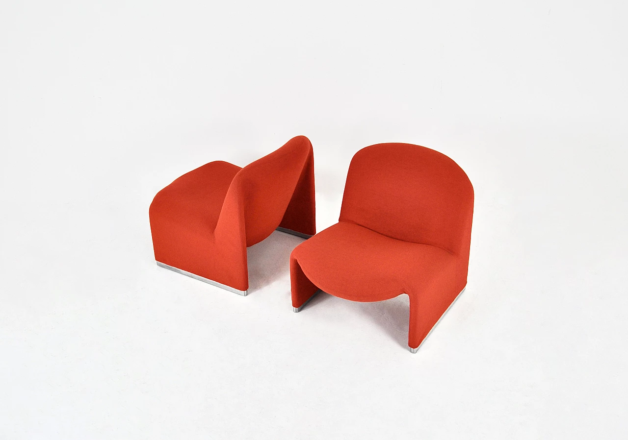 Pair of Alky armchairs by G. Piretti for Anonima Castelli, 1970s 2