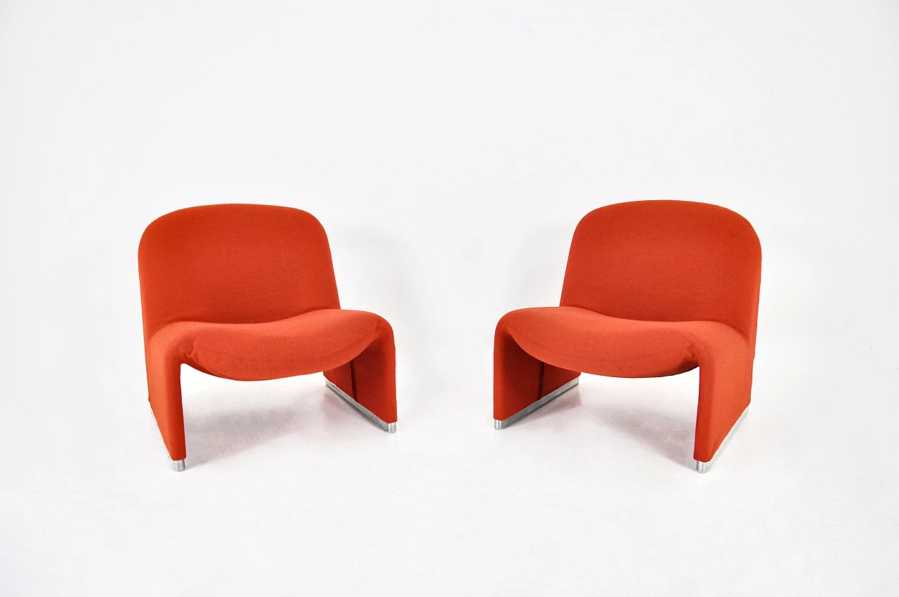Pair of Alky armchairs by G. Piretti for Anonima Castelli, 1970s 4
