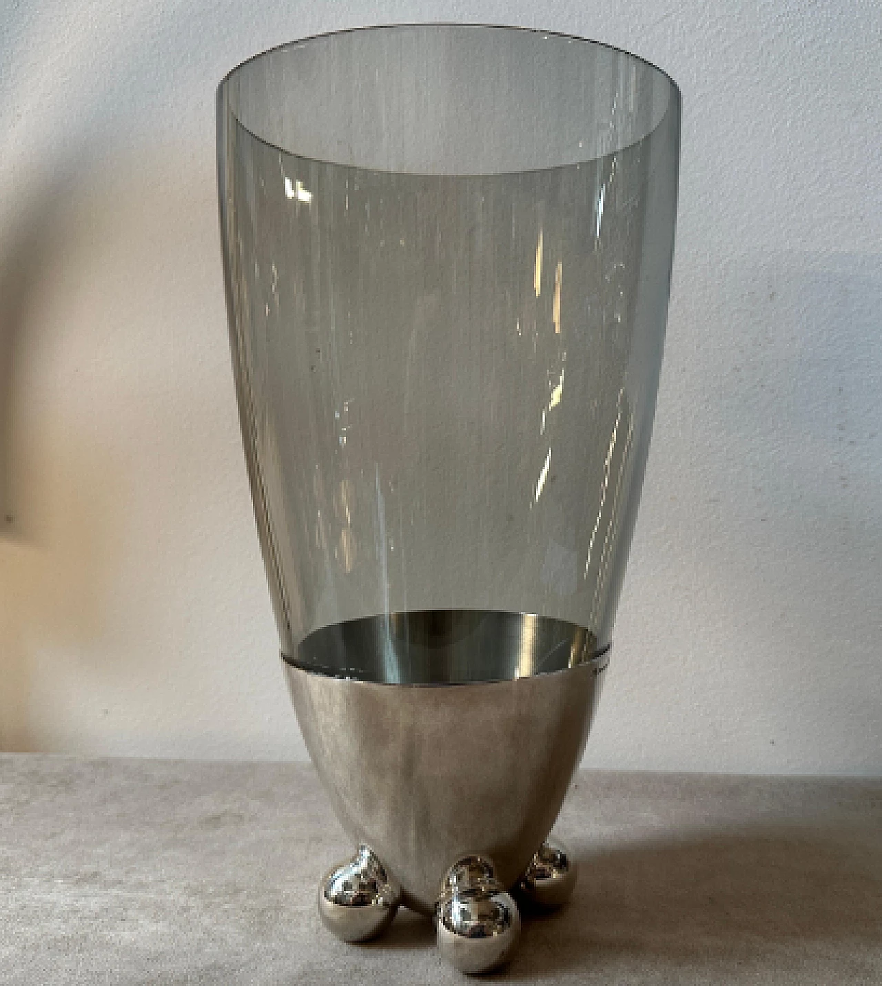 Vaso Atomes di Richard Hutten per Christofle, anni '90 2