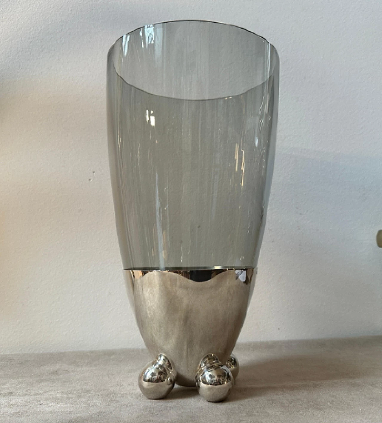 Atomes vase by Richard Hutten for Christofle, 1990s 3