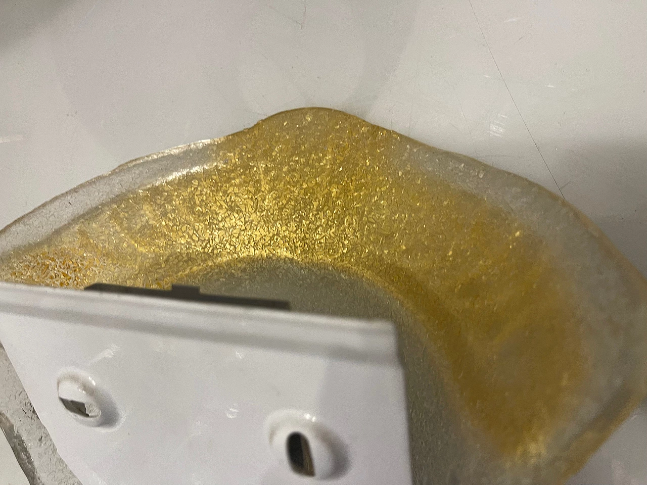 Pair of Murano glass sconces with golden details, 1970s 9