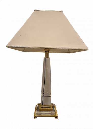 Obelisk table lamp attributed to Sandro Petti, 1970s