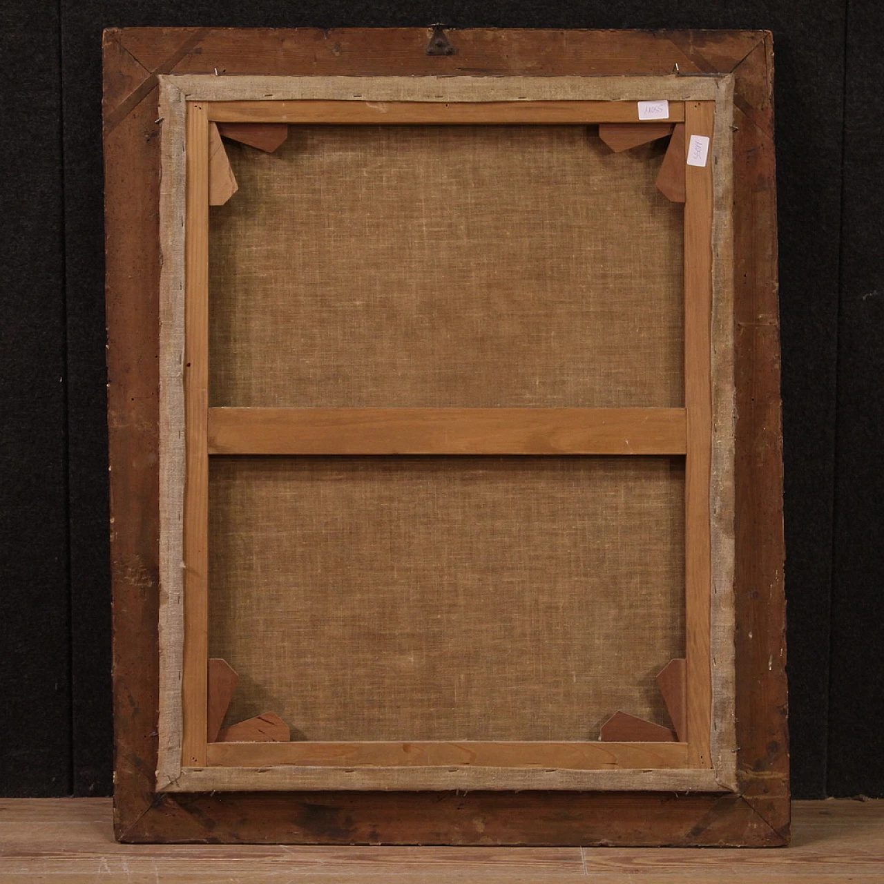 Madonna, Bambino e San Giovannino, dipinto a olio su tela, metà '700 10