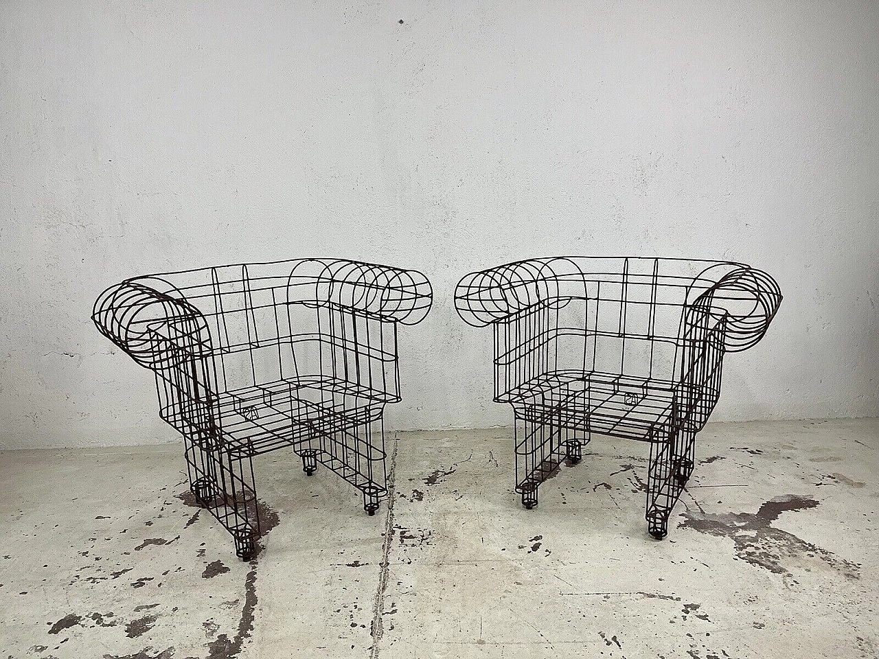Pair of Lady armchairs by Anacleto Spazzapan, 1980s 1
