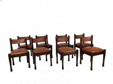 8 Chairs 620 by Silvio Coppola for Bernini, 1960s