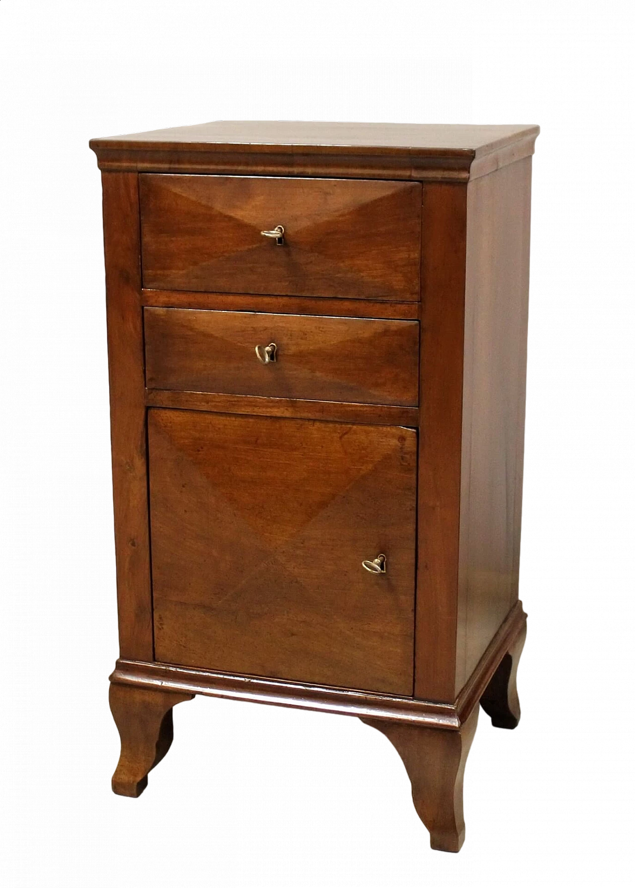 Directoire solid walnut bedside table, late 18th century 11