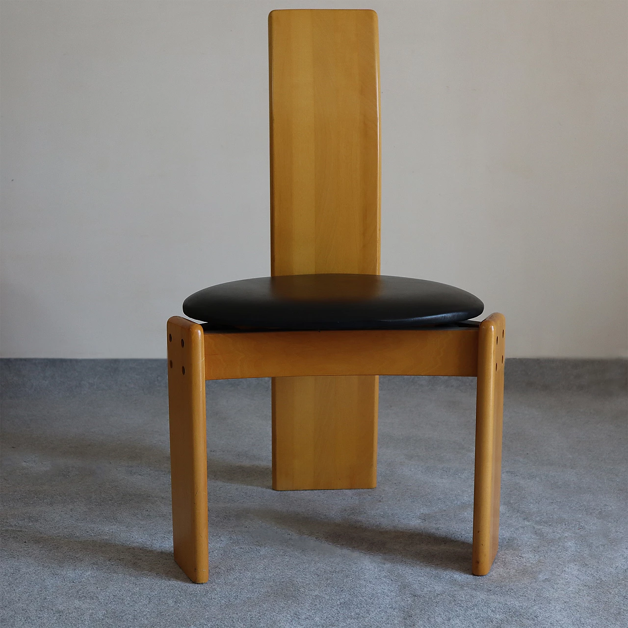 Table and 6 chairs by Afra and Tobia Scarpa, 1980s 8