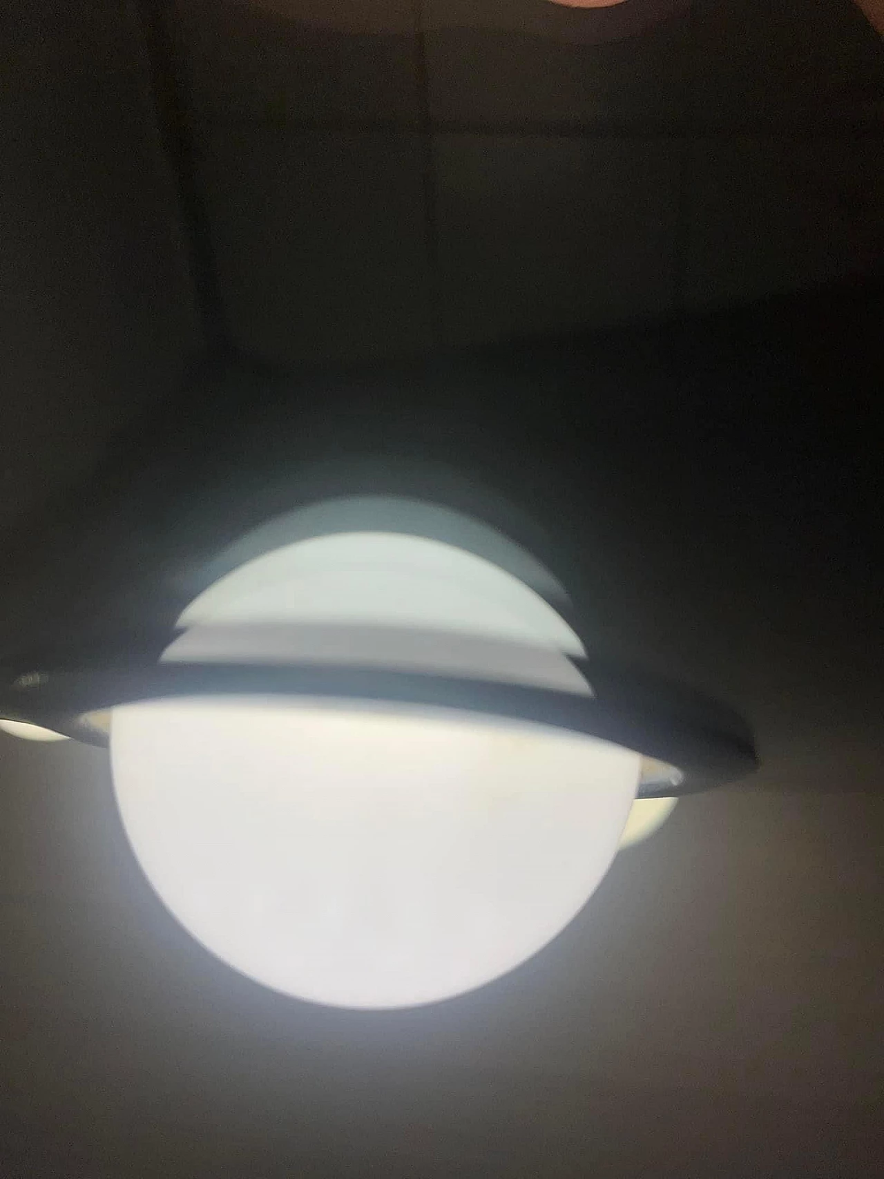 Lampada da soffitto in metallo cromato con 4 luci, anni '70 4