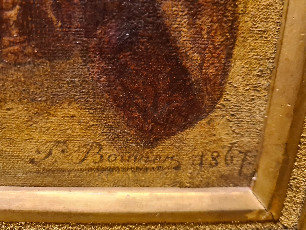 Pietro Bouvier, quadro ad olio su tela, 1867 7