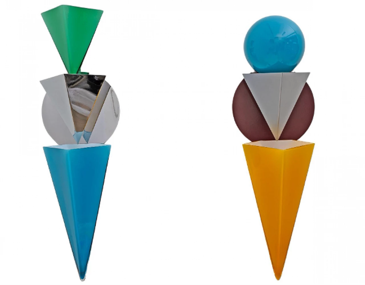 Pair of Wassily wall lights by Tihani and Mancini for Foscarini, 1985 1