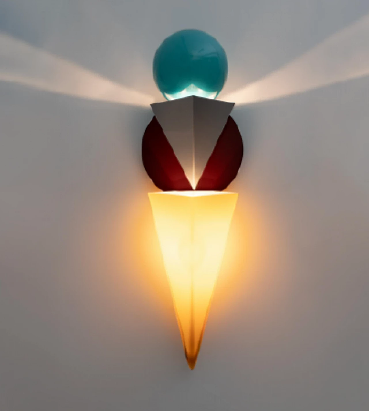 Pair of Wassily wall lights by Tihani and Mancini for Foscarini, 1985 4