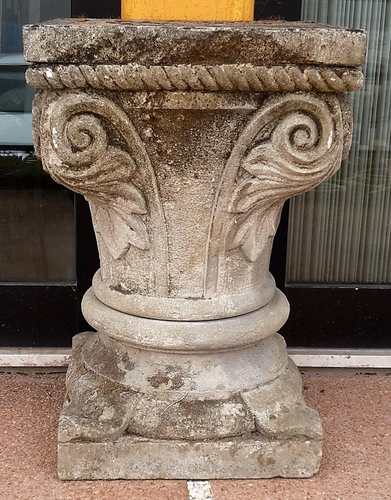 Square stone capital, early 19th century 2