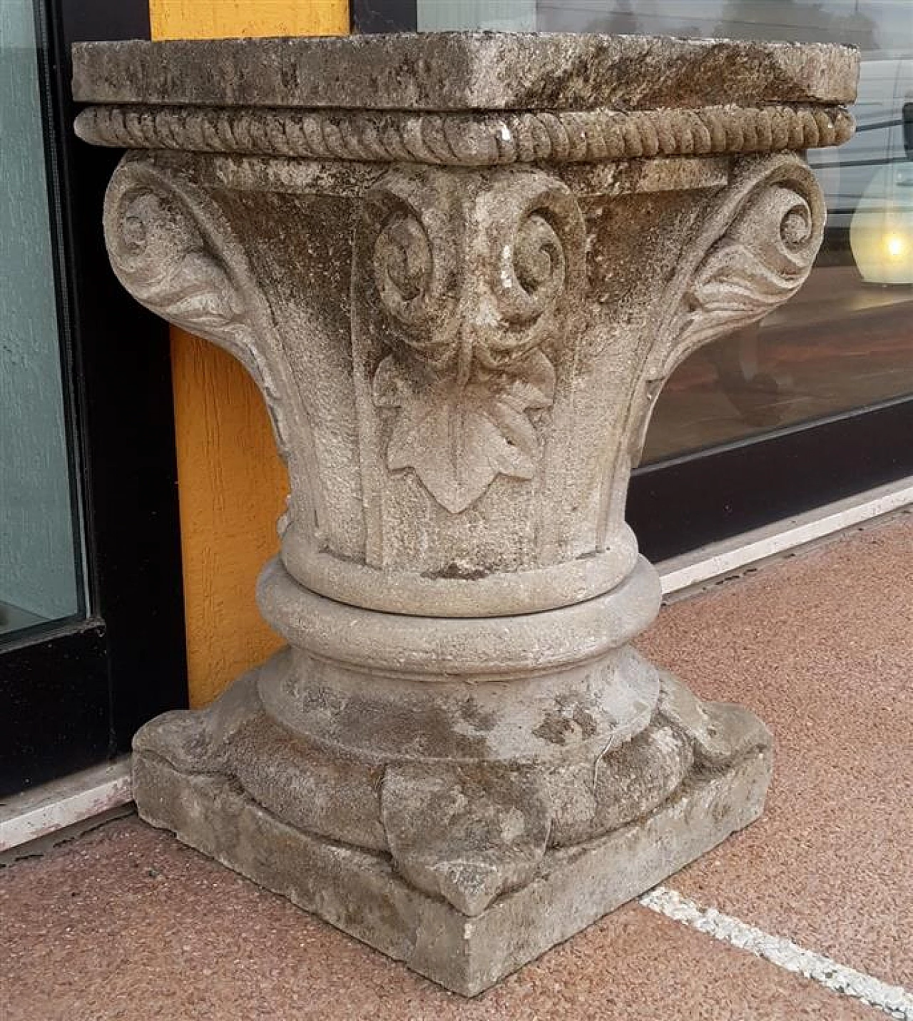 Square stone capital, early 19th century 4