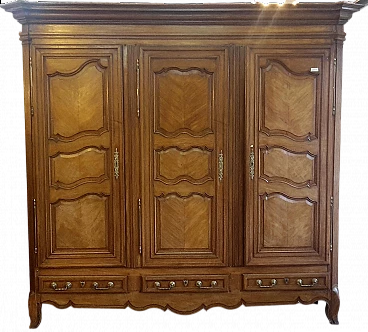 Armadio provenzale i rovere a tre porte, fine '700