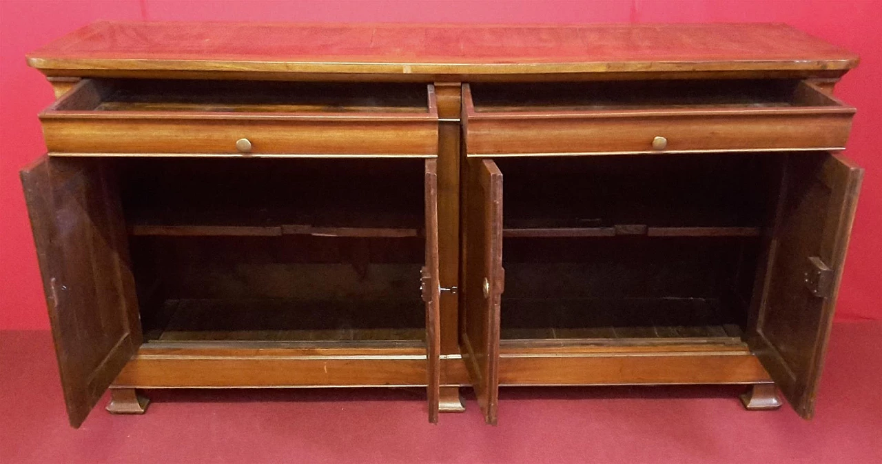 Credenza in noce a quattro ante, metà '800 6