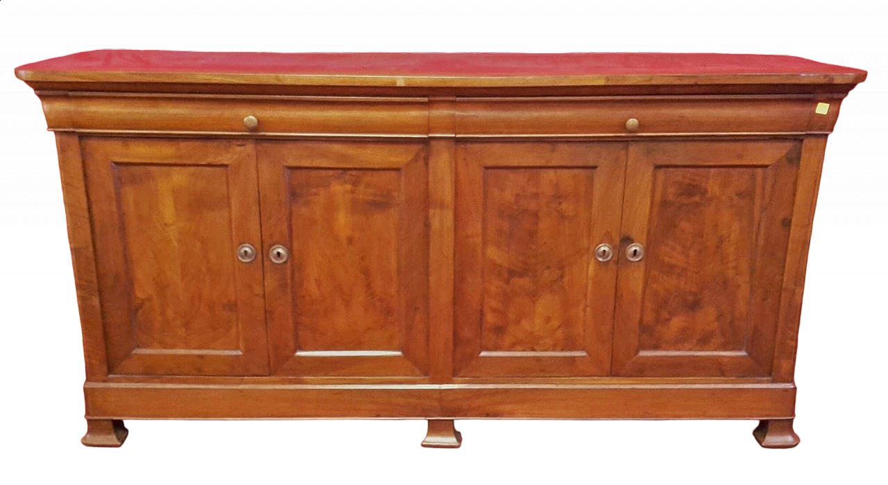 Credenza in noce a quattro ante, metà '800 11