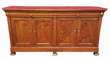 Credenza in noce a quattro ante, metà '800