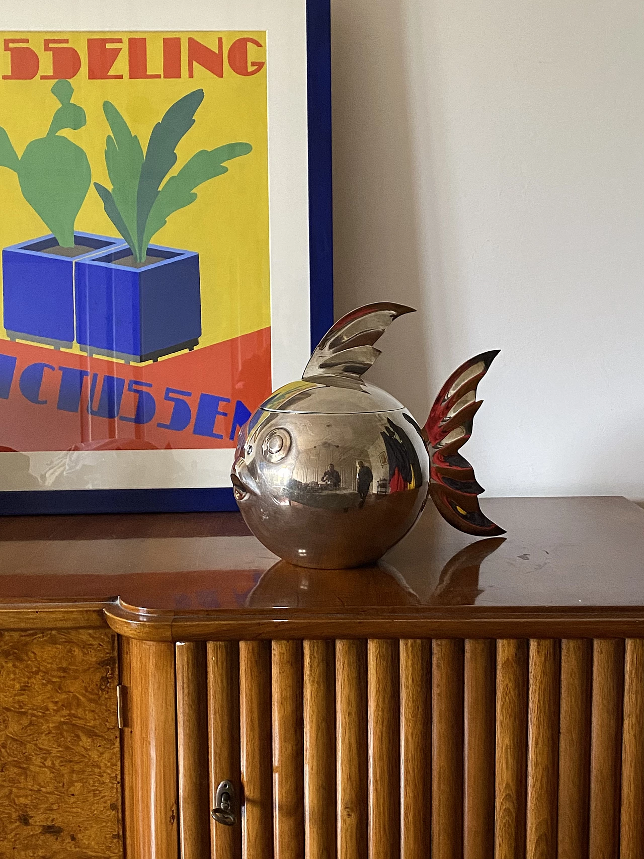 Secchiello per ghiaccio argentato di Teghini Firenze, anni '70 3