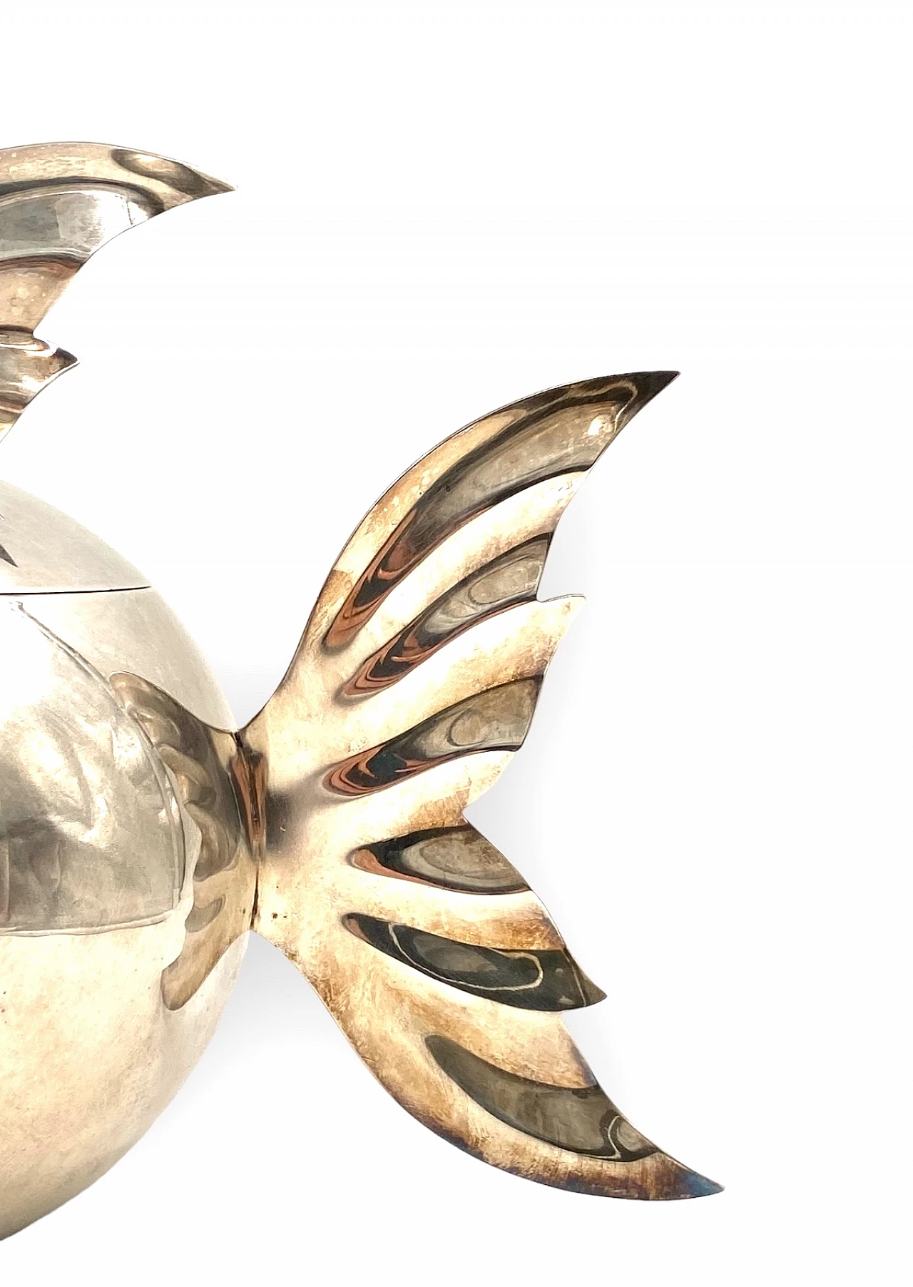 Secchiello per ghiaccio argentato di Teghini Firenze, anni '70 9