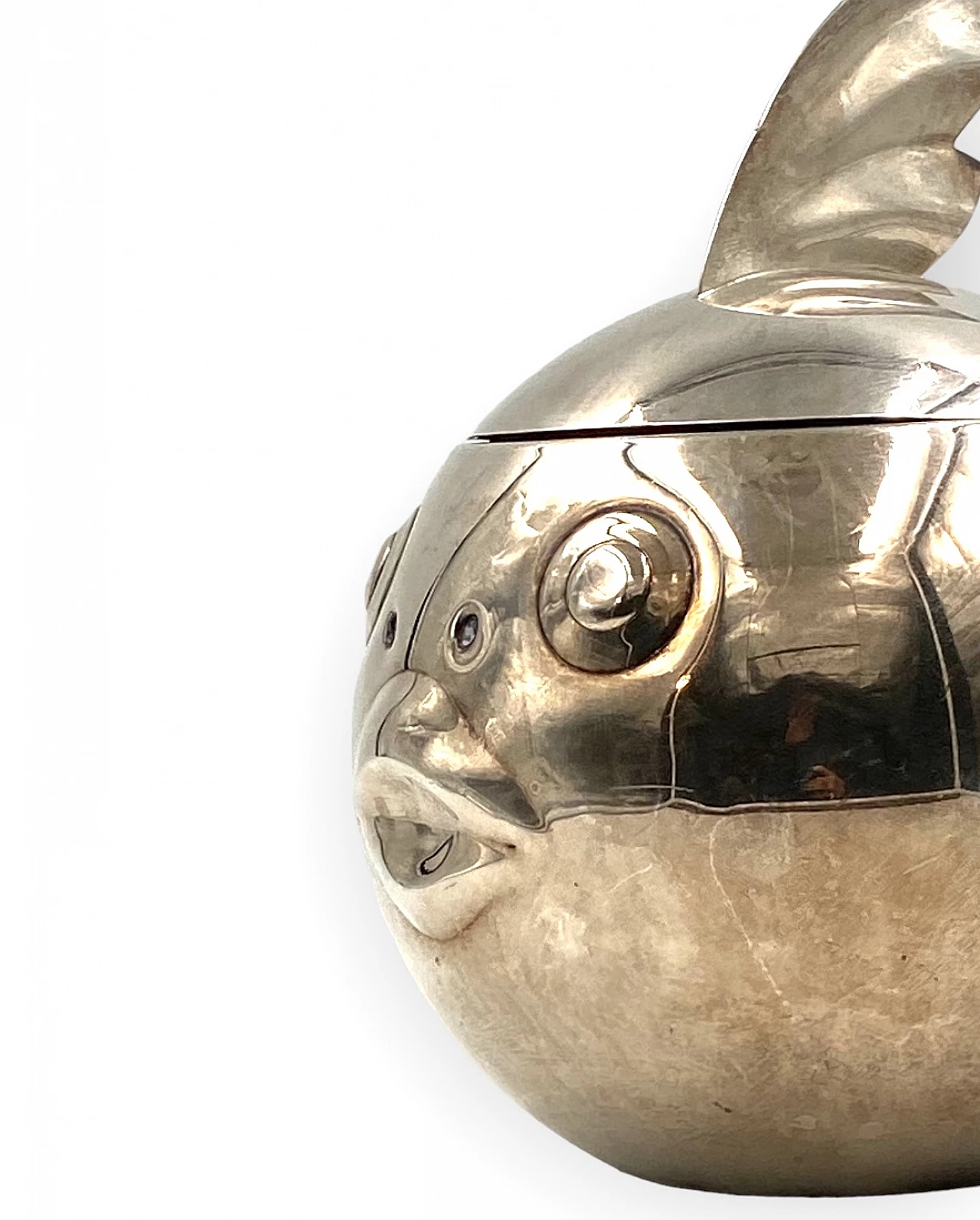 Secchiello per ghiaccio argentato di Teghini Firenze, anni '70 12