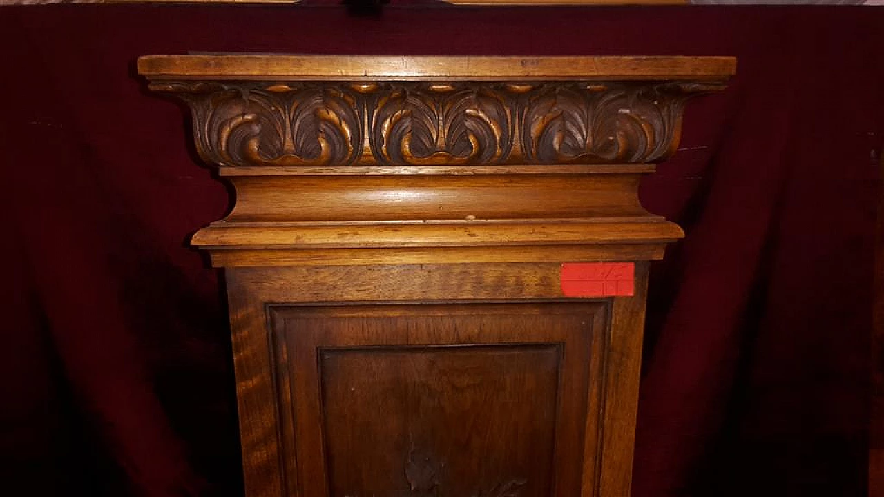 French walnut column, 19th century 3