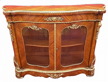 Vetrinetta Napoleone III in ciliegio, seconda metà '800