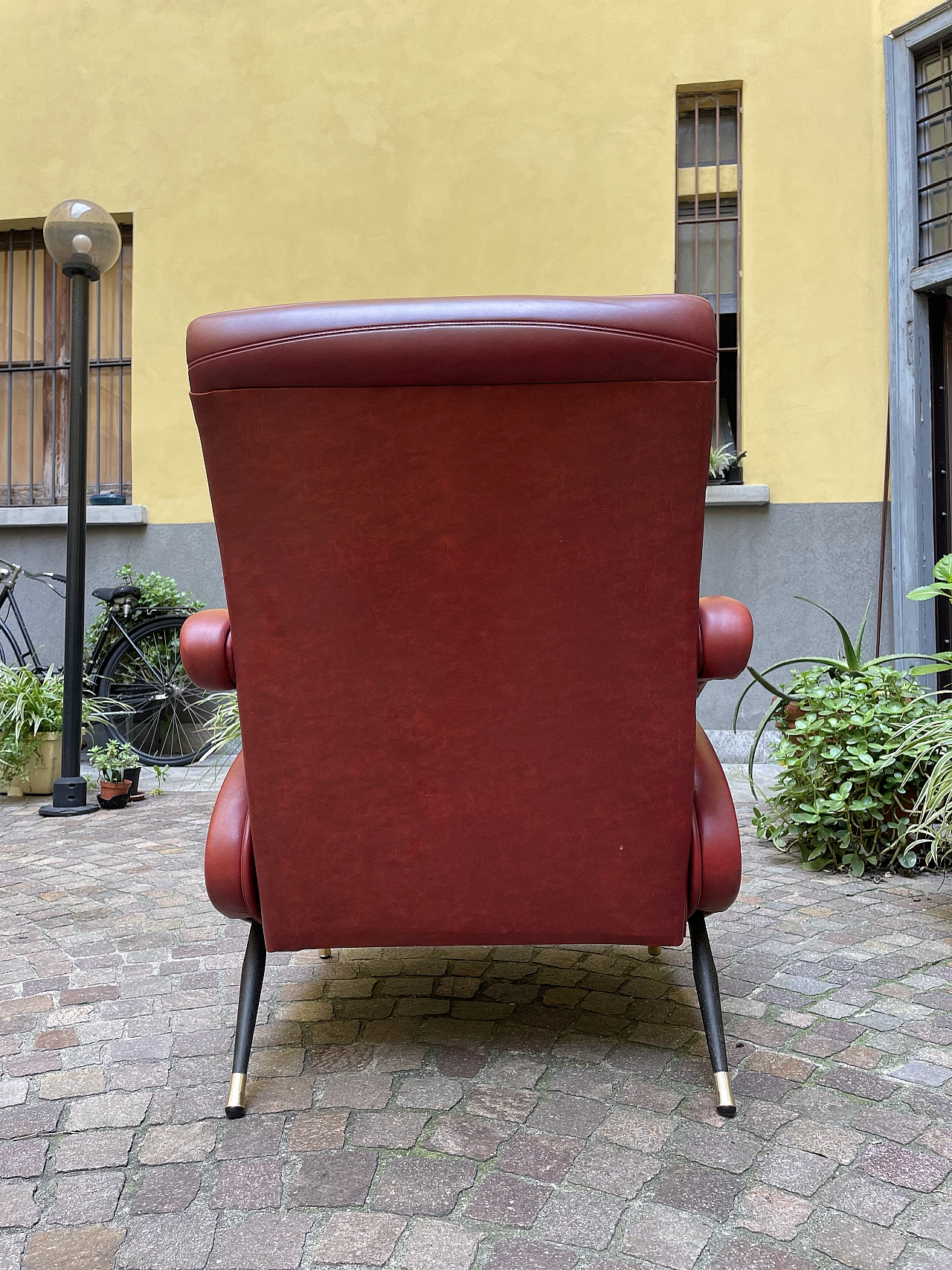 Pair of Oscar armchairs with pouf by Nello Pini for Novarredo, 1960s 17