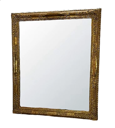 Specchio francese in legno e gesso dorato, '800