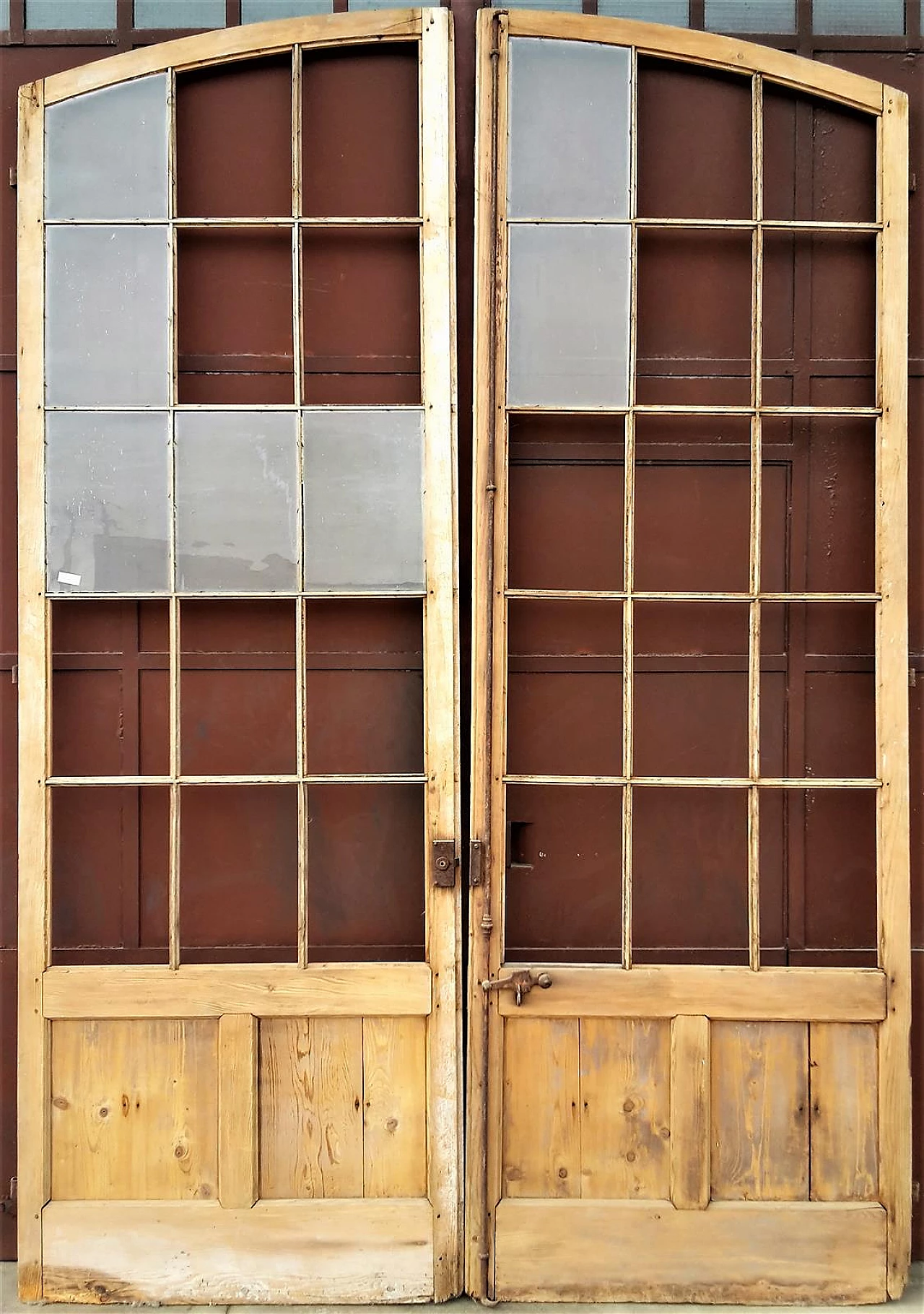 Larch and glass stable door, late 19th century 1