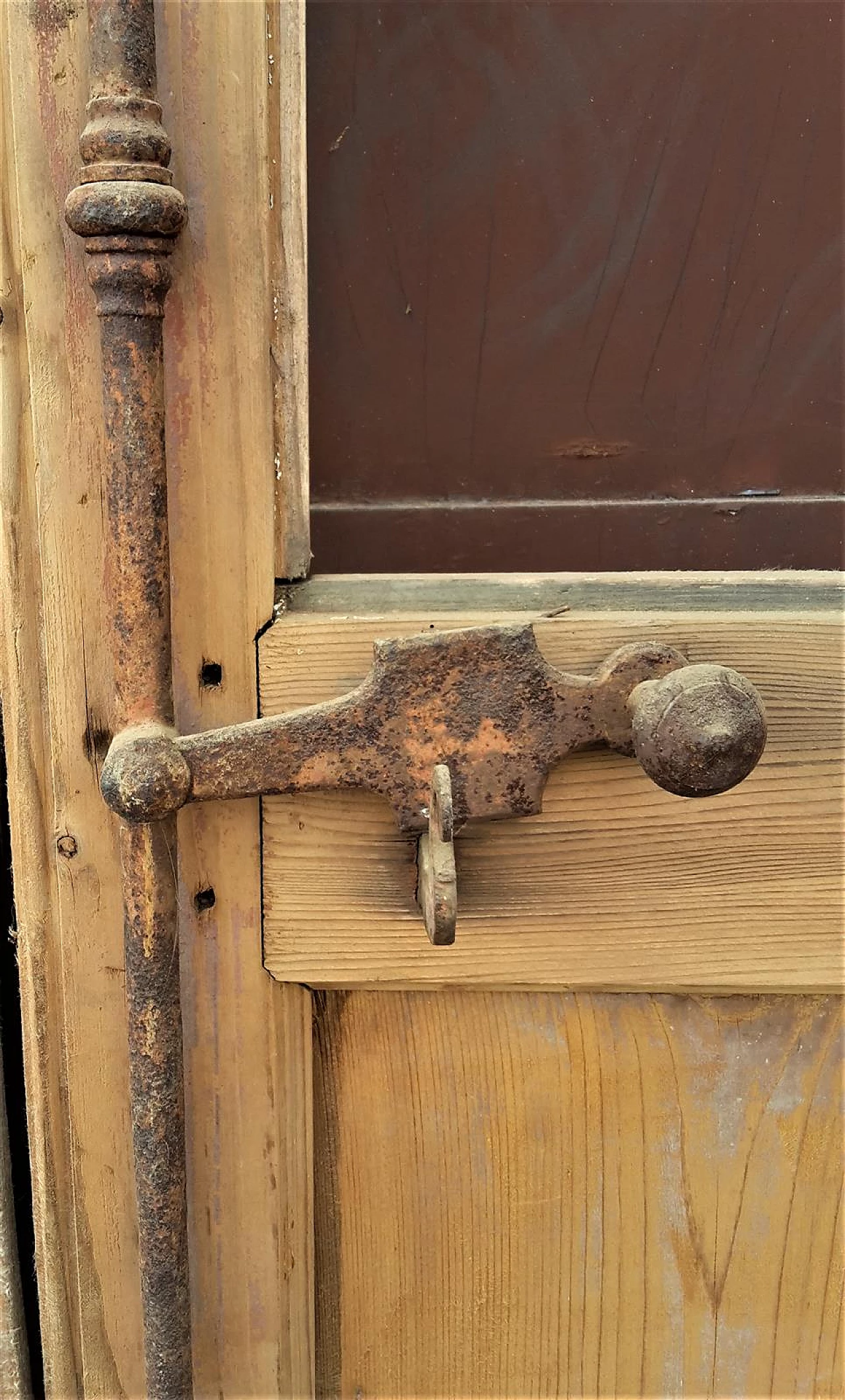 Larch and glass stable door, late 19th century 2