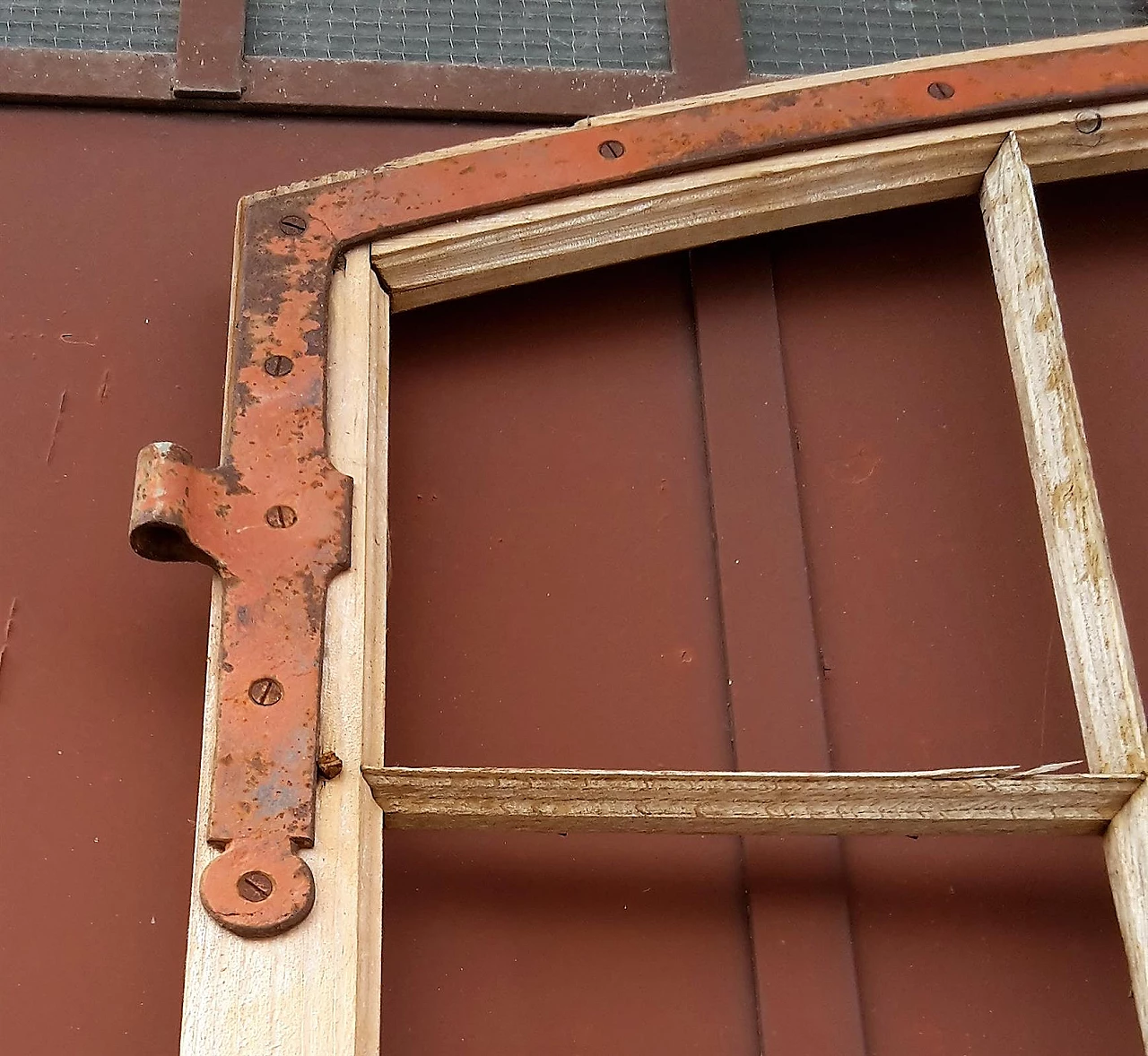 Larch and glass stable door, late 19th century 10