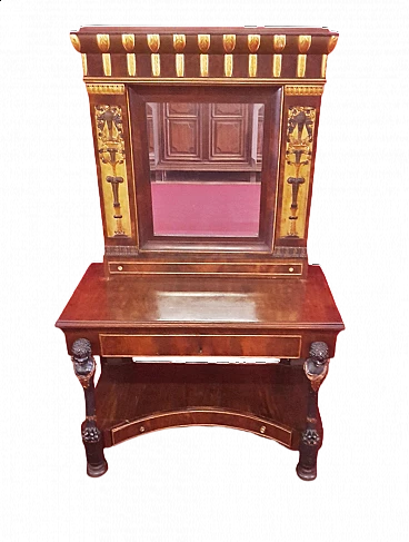Consolle con specchio Impero Ritorno d'Egitto, inizio '800