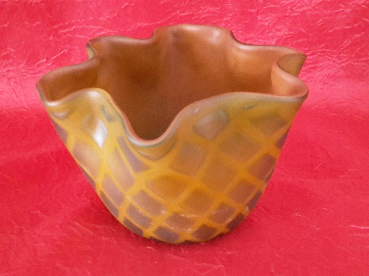 Vaso Fazzoletto in pasta di vetro 1