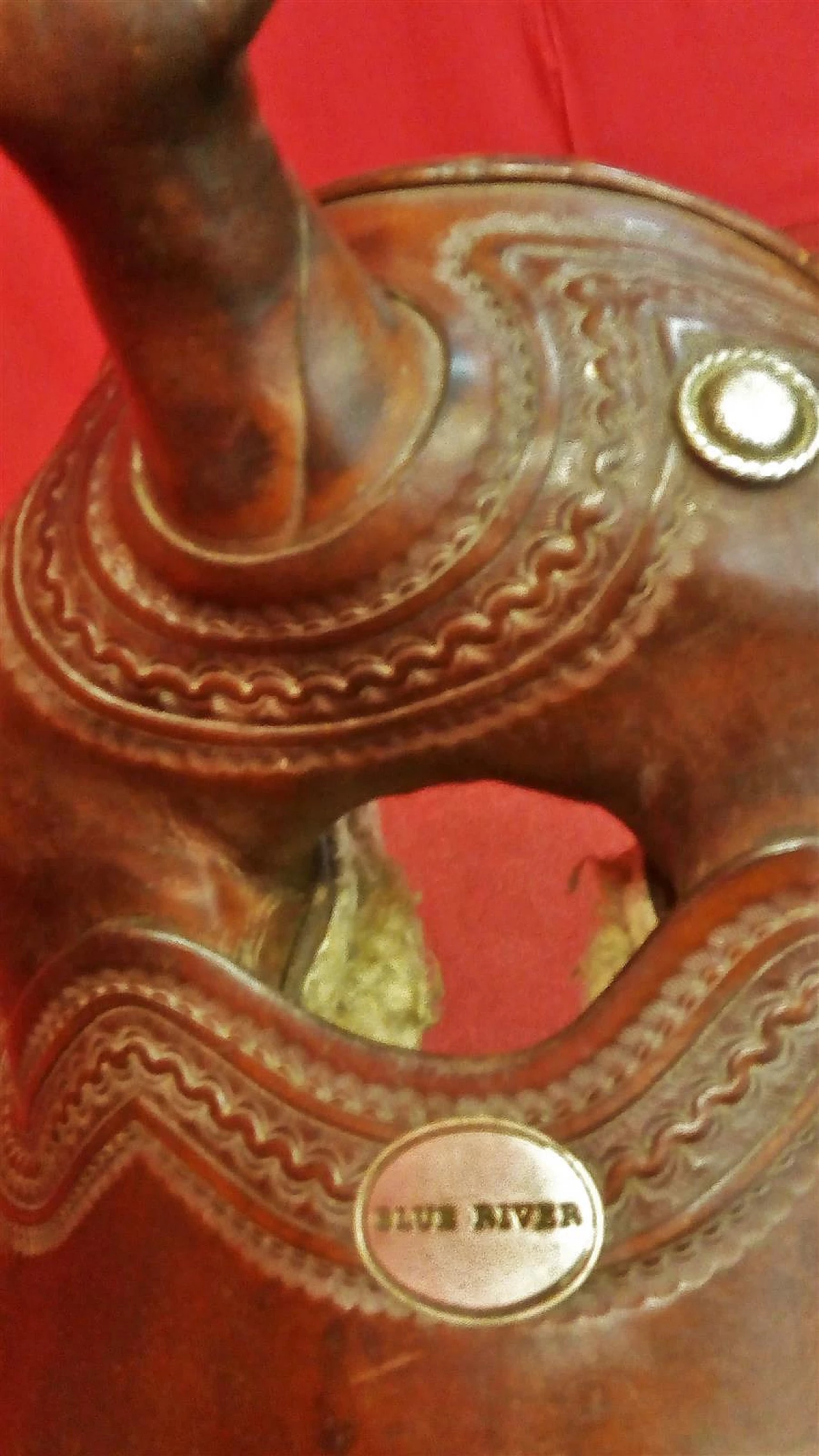 Sella in pelle Blue River di Billy Cook, inizio '900 2