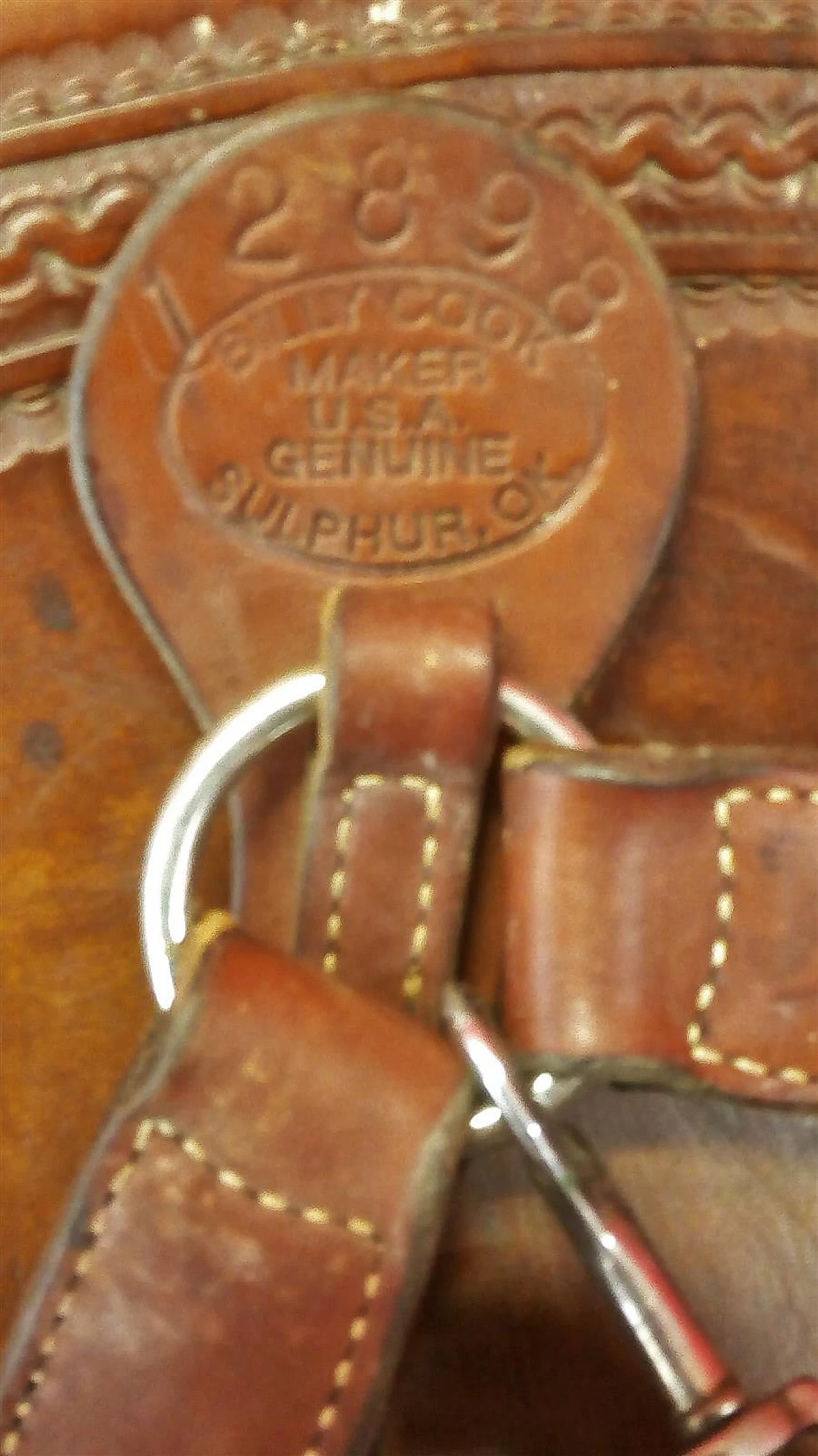 Sella in pelle Blue River di Billy Cook, inizio '900 5