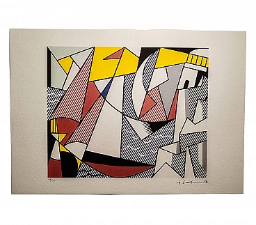 Roy Lichtenstein, litografia serie limitata, 1996