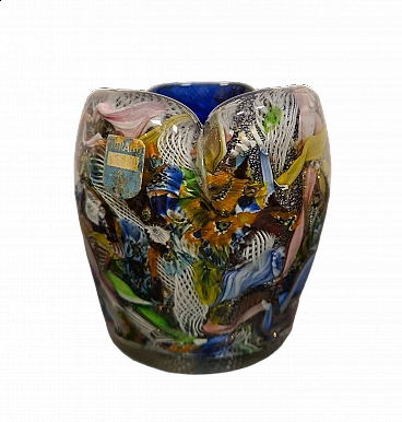 Multicolor Murano glass ashtray by A.VE.M., 1950s