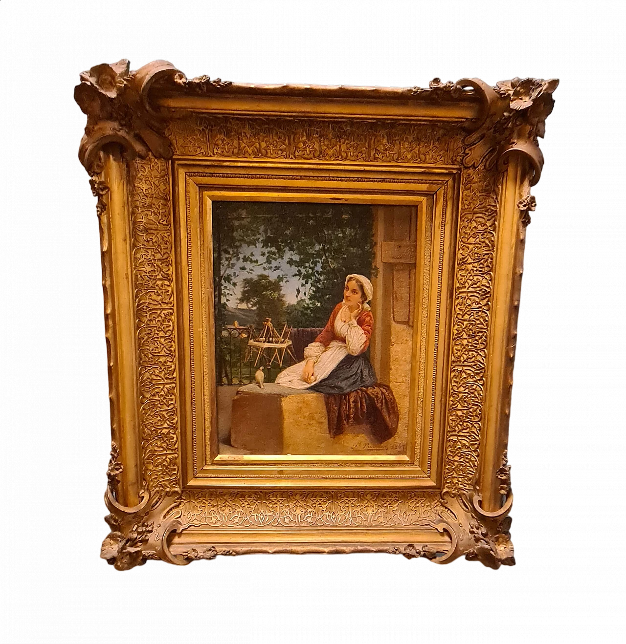 Pietro Bouvier, quadro ad olio su tela, 1867 13