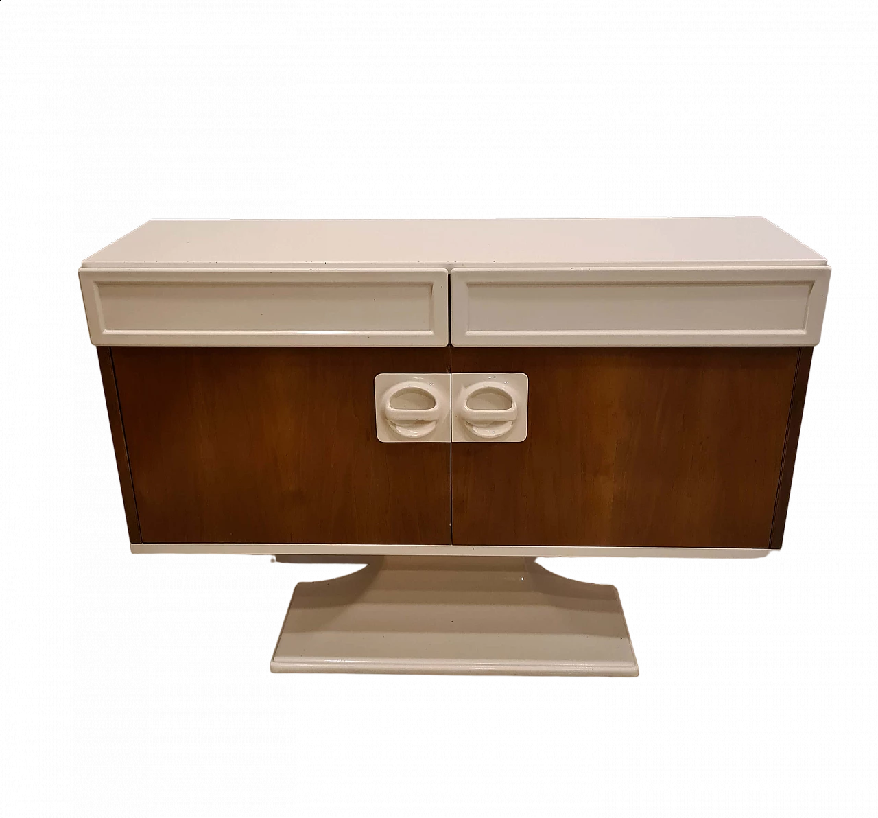 Credenza in legno e plastica di Luigi Sormani, anni '60 5