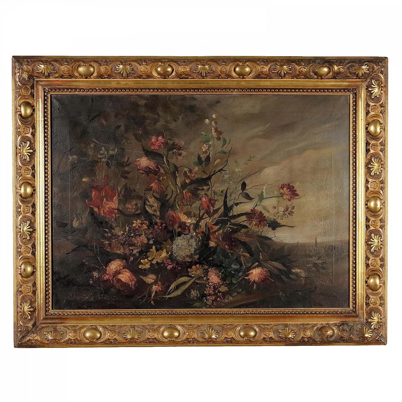 Flower composition, oil on canvas 1